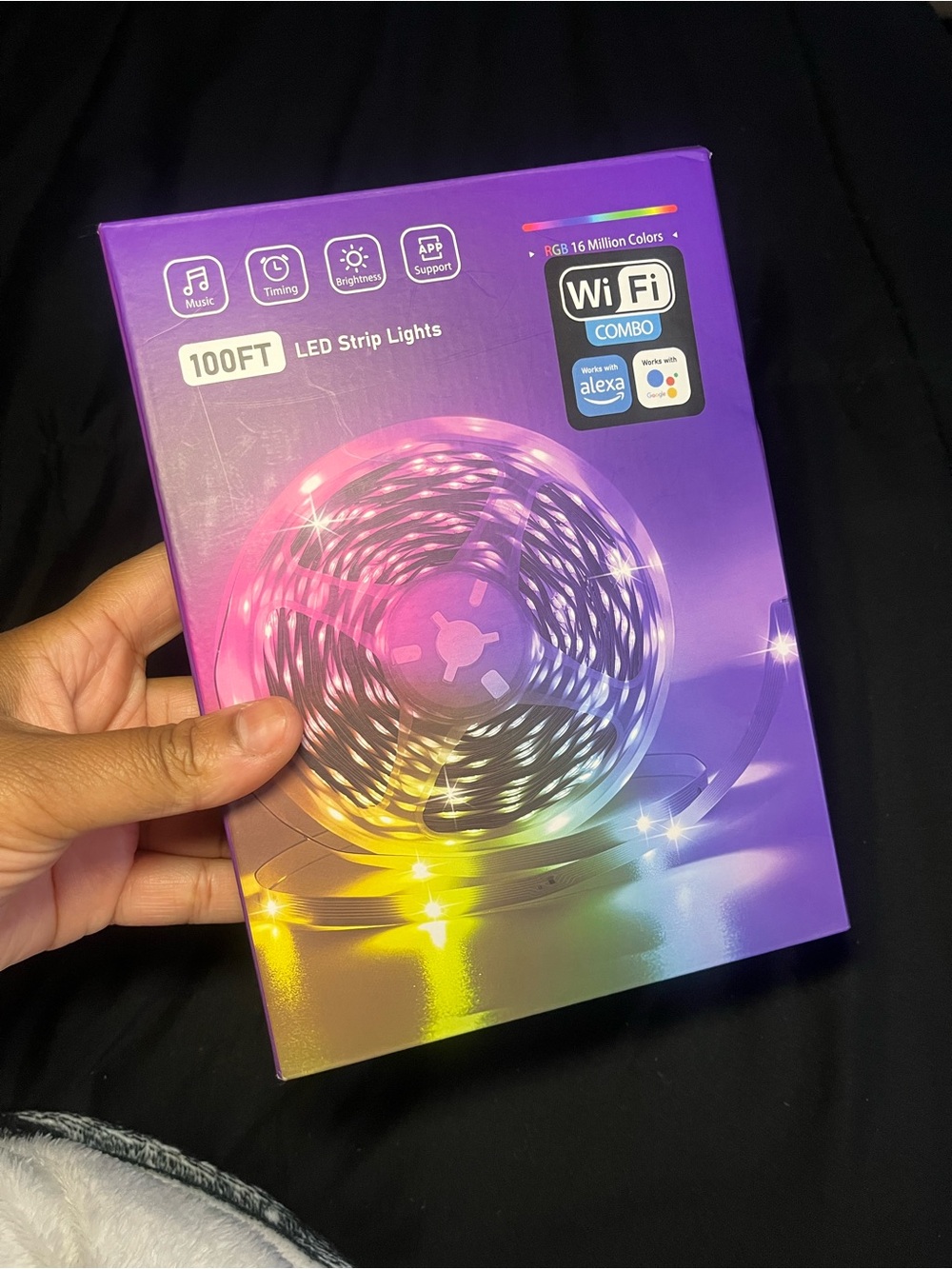 WiFi RGB LED Strip Lights - 100 FT